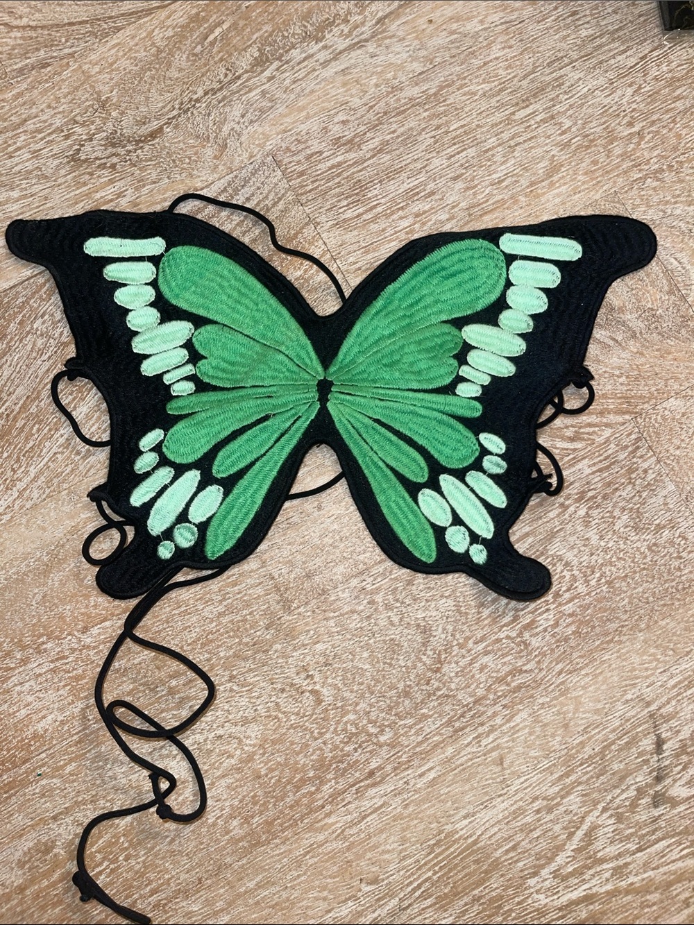 Green Butterfly Wing Top for Women